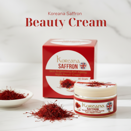 Saffron Skin Brightening Anti-Aging Night Repair Cream – 30g